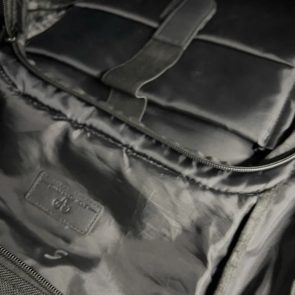 Jack Abraham's Black Roll Top Backpack Laptop Travel Commuter Waterproof